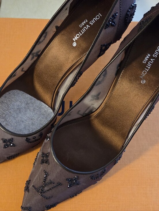 Louis Vuitton Shoes - Authentic Louis Vuitton Brown Gala Pump